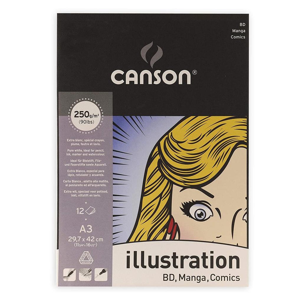 

Kertas Gambar A3 Canson Illustration Comic and Manga Pad
