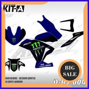 Stiker motor Yamaha R25 MOTIF MONSTER ENERGY D-H3-004 1M4R23 last stok