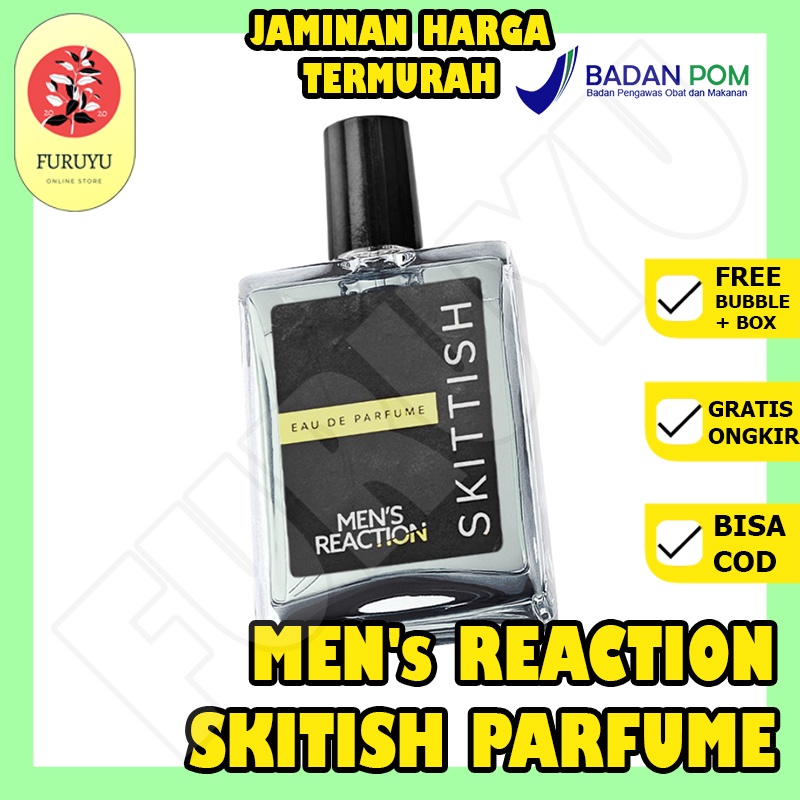 Parfum Penghilang bau Penarik pemikat Wanita Mens Reaction Skittish Parfum Eau De Parfume 3 Aroma Tahan Lama Awet Original BPOM