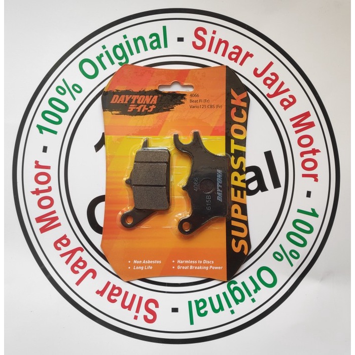 KAMPAS REM DEPAN DAYTONA BeAT SCOOPY SPACY VARIO 110 125 150 FI ASLI ORIGINAL