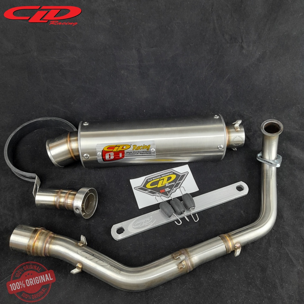 KNALPOT CLD TYPE C1 BULAT C1 OVAL GENIO BEAT DELUXE SCOOPY 2021