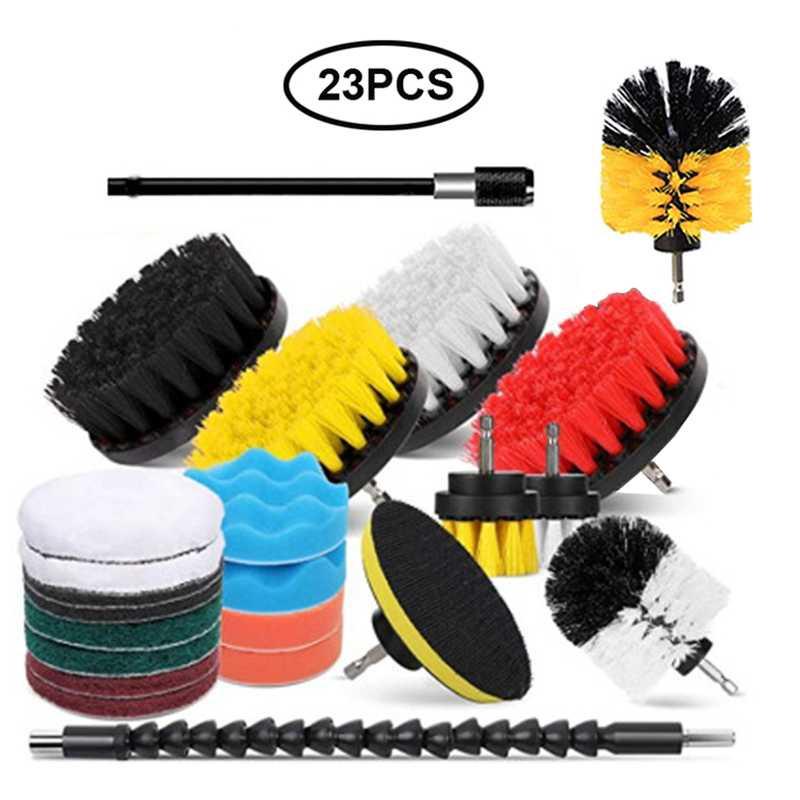 Kepala Sikat Pembersih Brush Car Polisher Kit 23 PCS - CB-031 - Multi-Color