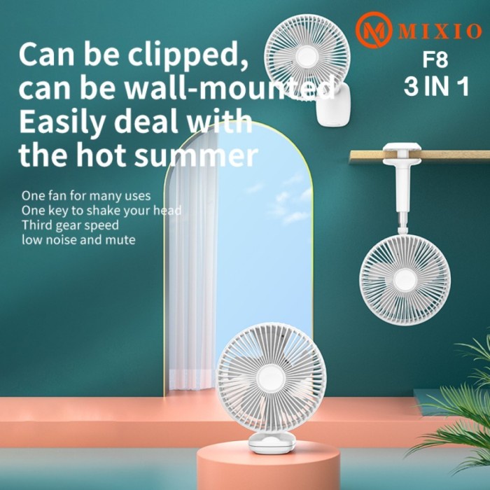 Kipas angin portable stand / Fan portbale stand 7200mah Cooling Fan P9