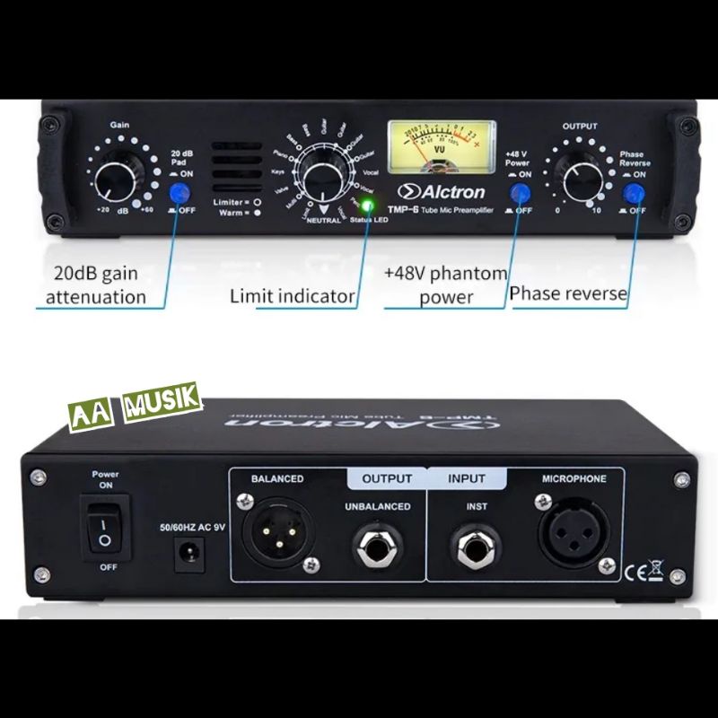 POWER AMPLIFIER ALCTRON TMP6 ORIGINAL TMP 6