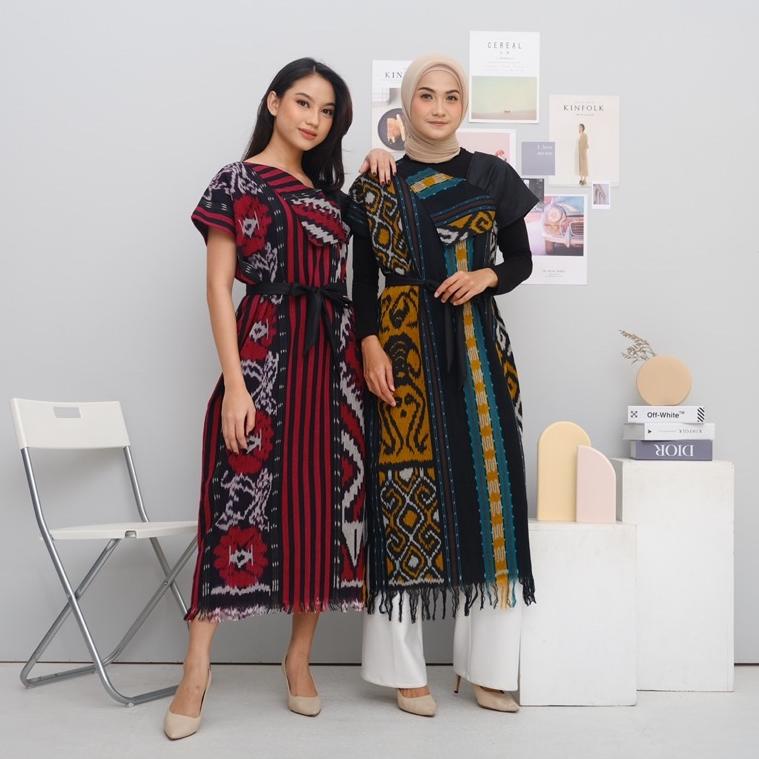 PALING DICARI AURORA DRESS TENUN JEPARA TORAJA LOMBOK PAPUA BATIK KAMPUS DRESS KONDANGAN