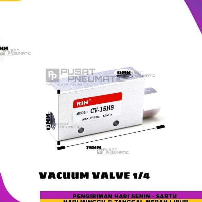 ✮ VACUM VALVE / VACUM EJECTOR 1/4" ◘