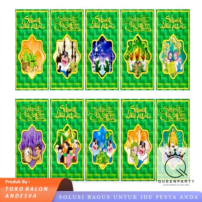 

amplop lebaran idul fitri arab / angpao lebaran hijau / amplop lebaran besar kotak hijau
