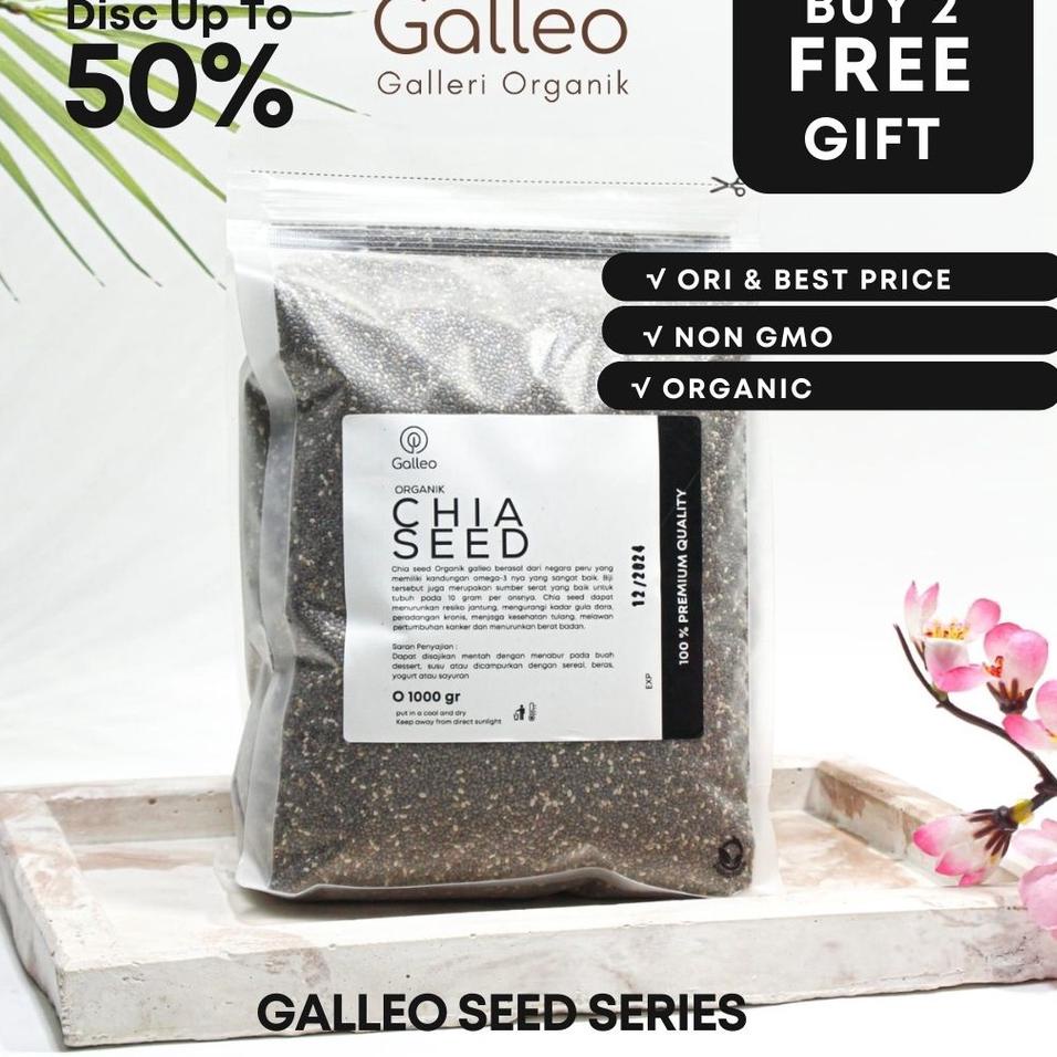 

➳ CHIA SEED ORGANIK 1 KG MEXICO [ Biji Chia Seed Hitam Organik ] ♬