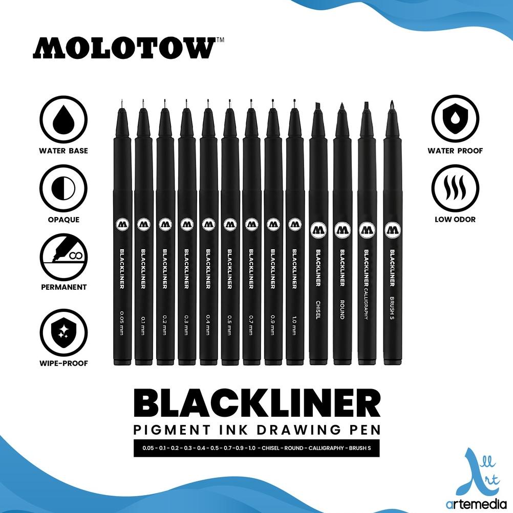 

Drawing Pen Molotow Blackliner Pigment Ink Pulpen Gambar Manga