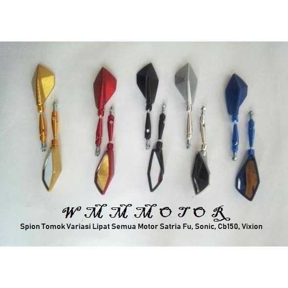 Spion Tomok Lipat Variasi Motor CB150 CBR R15 R25 Matic Vario Beat Mio