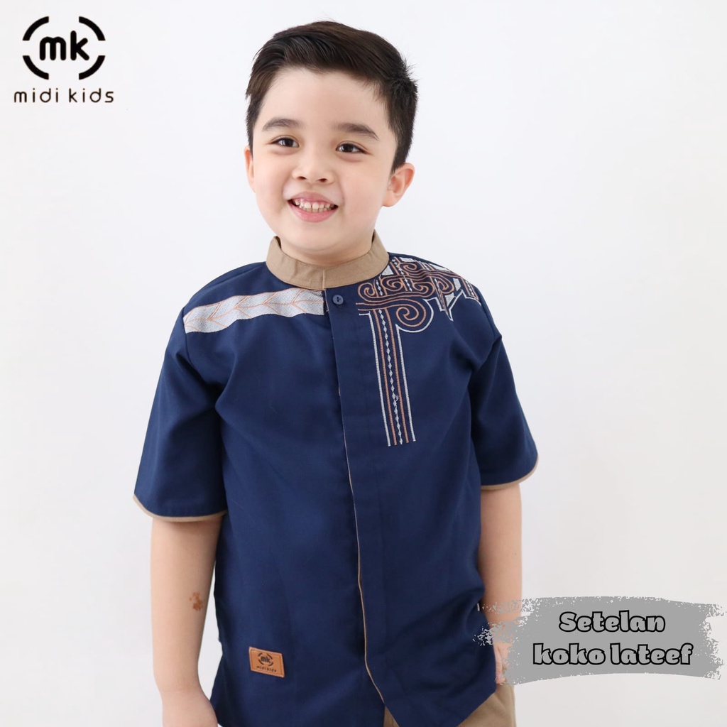 SETELAN KOKO LATEEF Kemeja koko anak dan remaja by midi kids