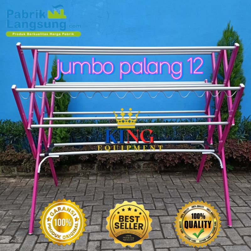 jemuran super jumbo palang 12/ jemuran turbo/jemuran lipat/warna