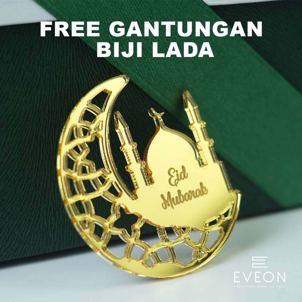 

Hang Tag Akrilik Gold Dekorasi Hiasan Hampers Lebaran Hangtag Eid Mubarak Label Idul Fitri Gantungan Kado Parcel Acrylic Ramadhan