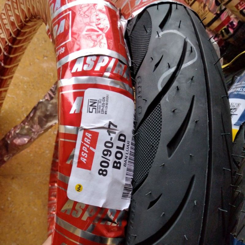 BAN BELAKANG MOTOR BEBEK ASPIRA 80/90-17 BOLD TT TUBE TYPE RING 17 80 90 809017 275 DIAMOND ASTRA OT