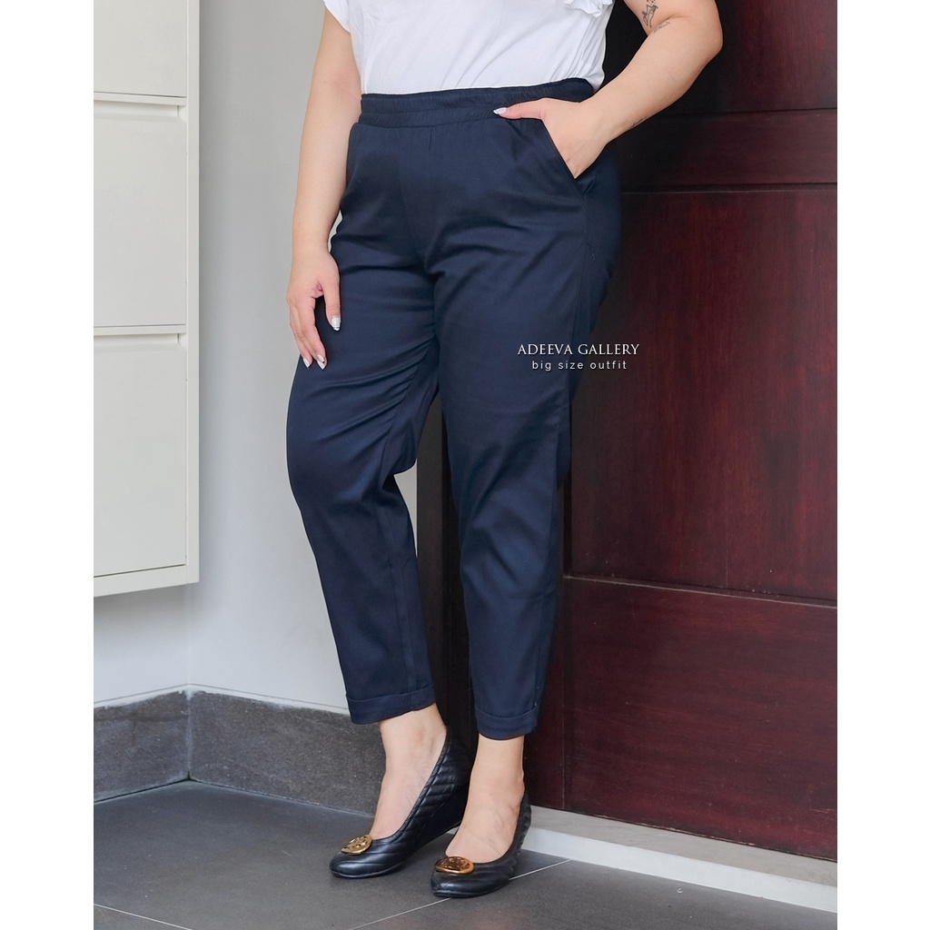 ADEEVA Kenzie Pants Jumbo Celana Kerja/Kantor Wanita Jumbo