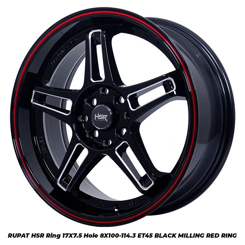 Velg Mobil Kijang Krista R17 HSR WHEEL Tipe Rupat Ring 17 - TIME ATTACK BOGOR