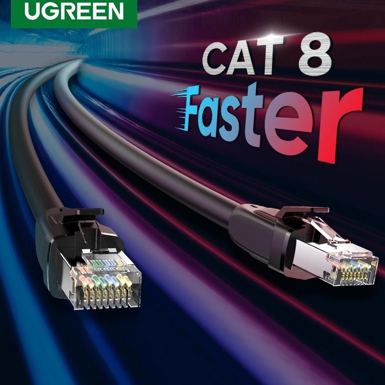 UGREEN Kabel LAN RJ45 Cat.8 Gigabit Ethernet 24AWG 25Gbps Premium 2m 5m