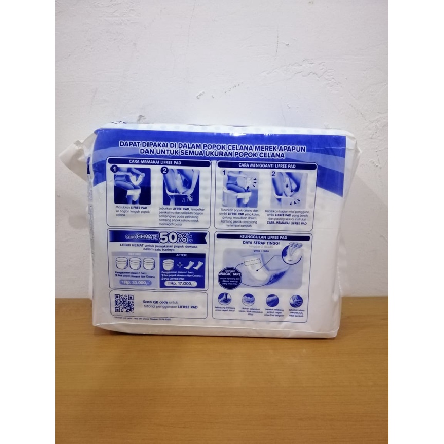 Lifree Pads Penghemat Pants Value New Putih 45 cm per satuan bungkus Asli