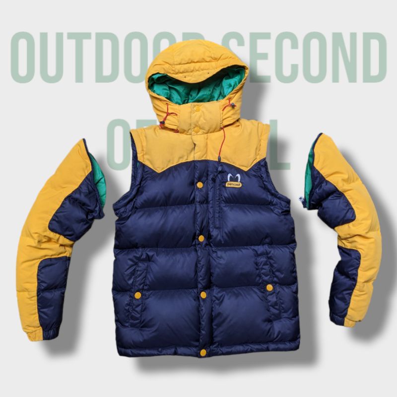 jaket bulu angsa pancoat bisa jadi rompi bulang outdoor goose down jacket puffer gunung gelembung wi