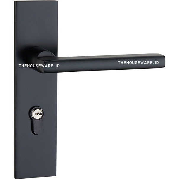 Handle Kunci pintu rumah Set ukuran Medium Tanggung BLACK Hitam Minimalis