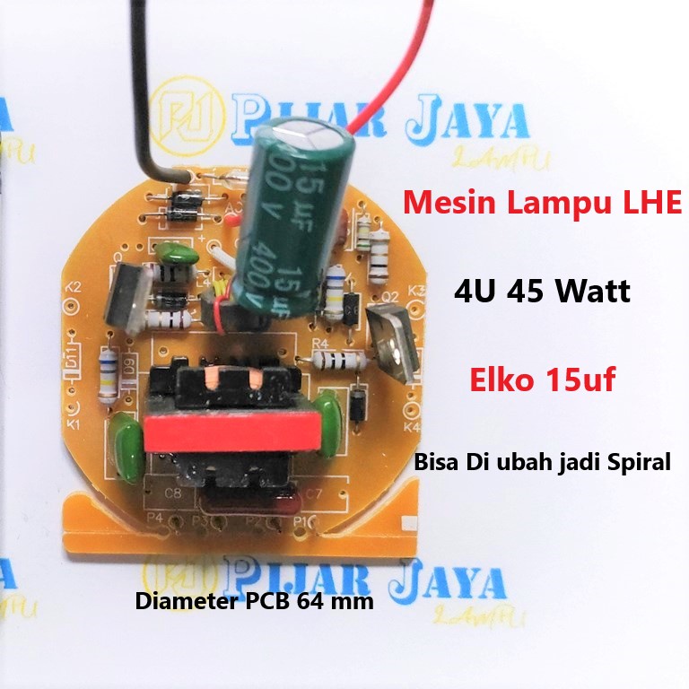 PCB Mesin Lampu LHE 4u 45 watt U4 45w