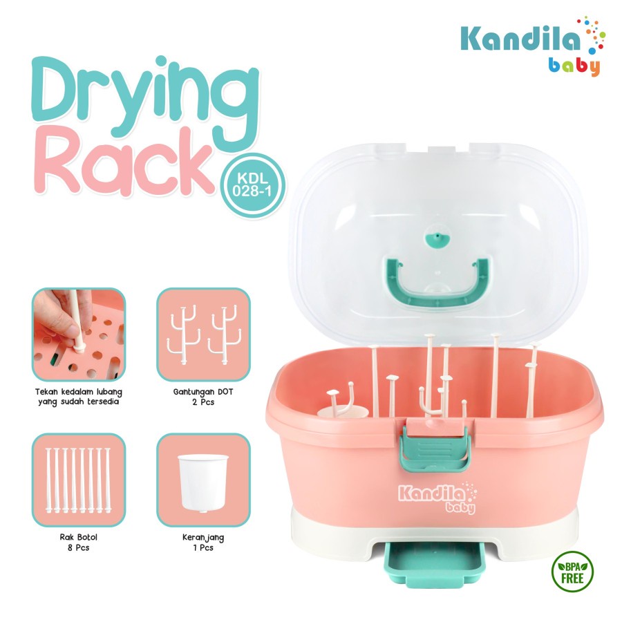 Kandila Baby Drying Rack KDL028-1 / KDL028-2 / Pengering Botol Susu