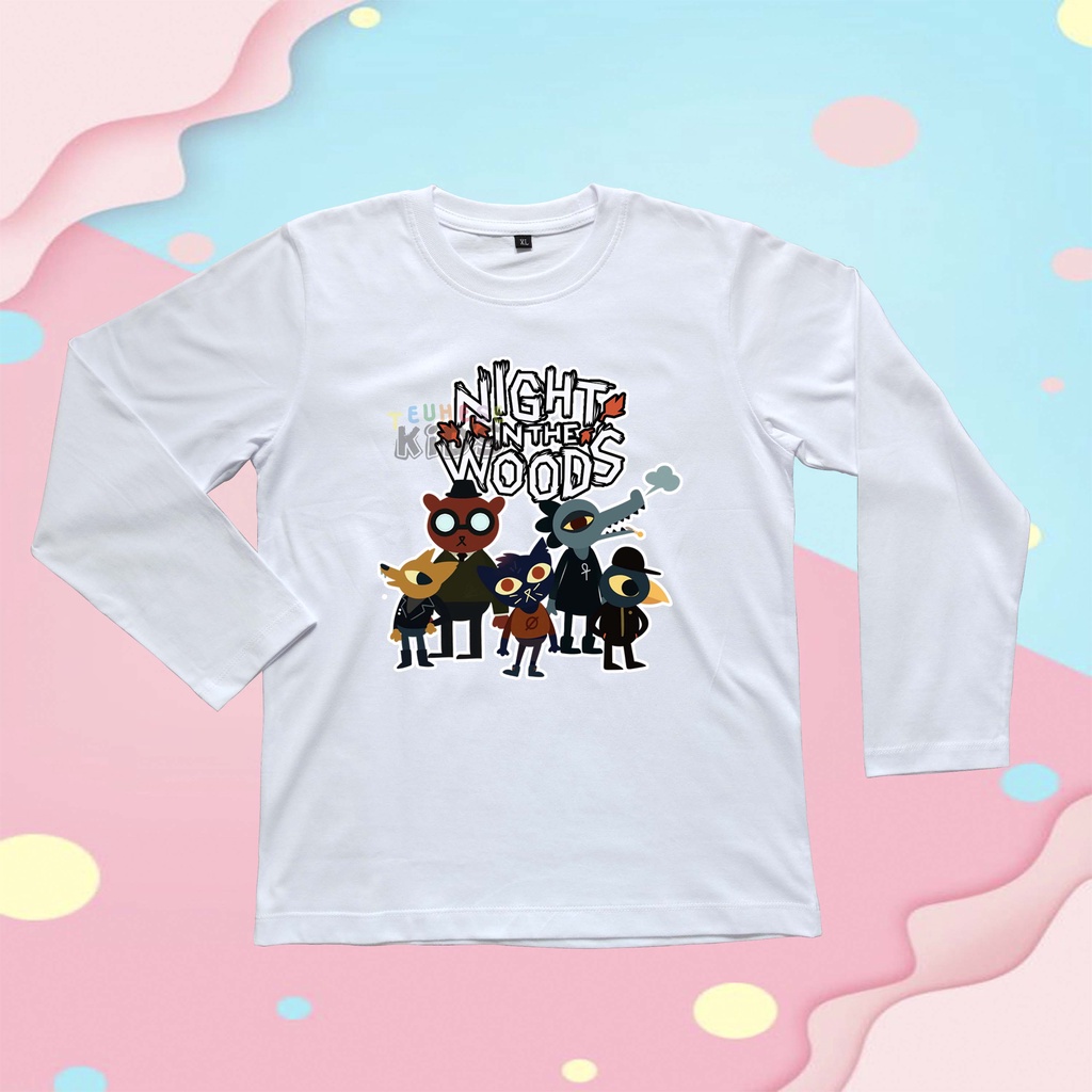 baju kaos atasan anak motif karakter game "NIGHT IN THE WOODS" unisex bahan cottun premium