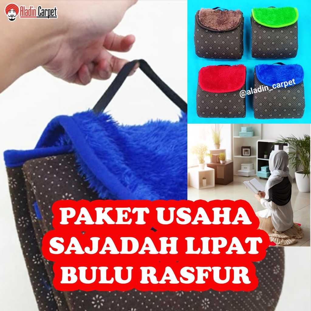 PAKET USAHA 20 PCS SAJADAH LIPAT TRAVELLING BUAT JUALAN/SOUVENIR/PARCEL/PARSEL