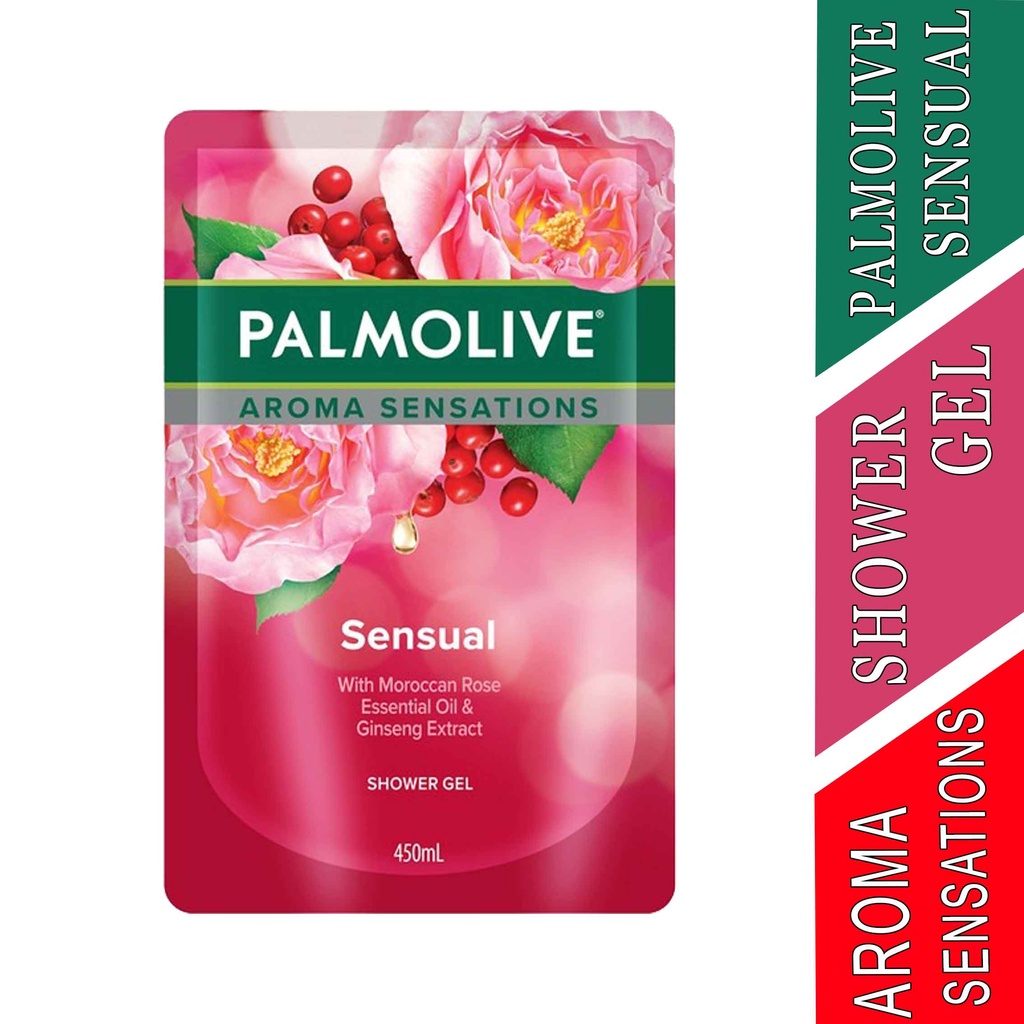 Moroccan Rose- Palmolive Sensual- Shower Gel-Essential Oil & Ginseng- 450ml