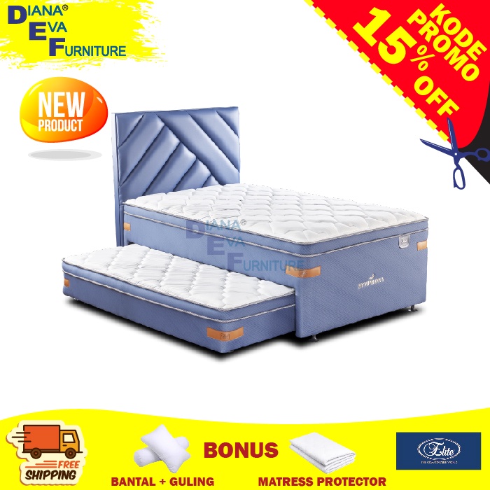 Elite Symphony Set Tanpa Sandaran ( Divan Bed + Sorong )