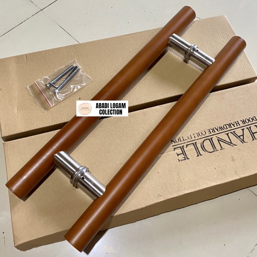 handel pintu rumah kaki tanam panjang 45cm 60cm stainless pull handle pintu kaca tempered / gagang p