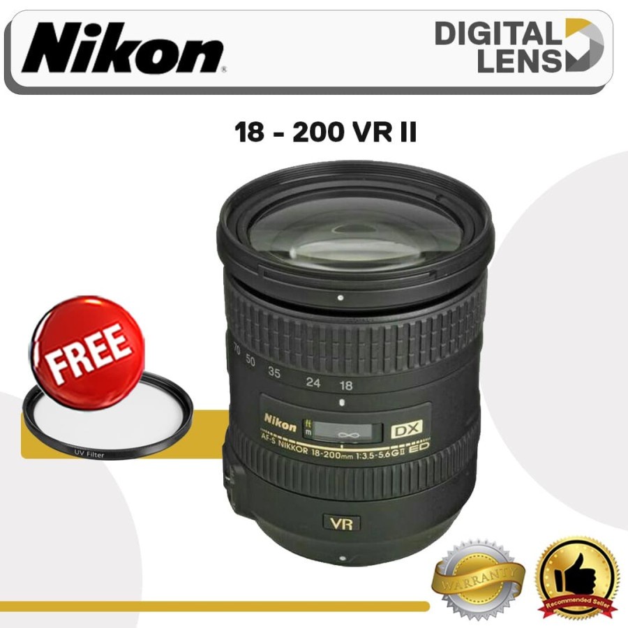LENSA NIKON AF-S 18-200mm VR II