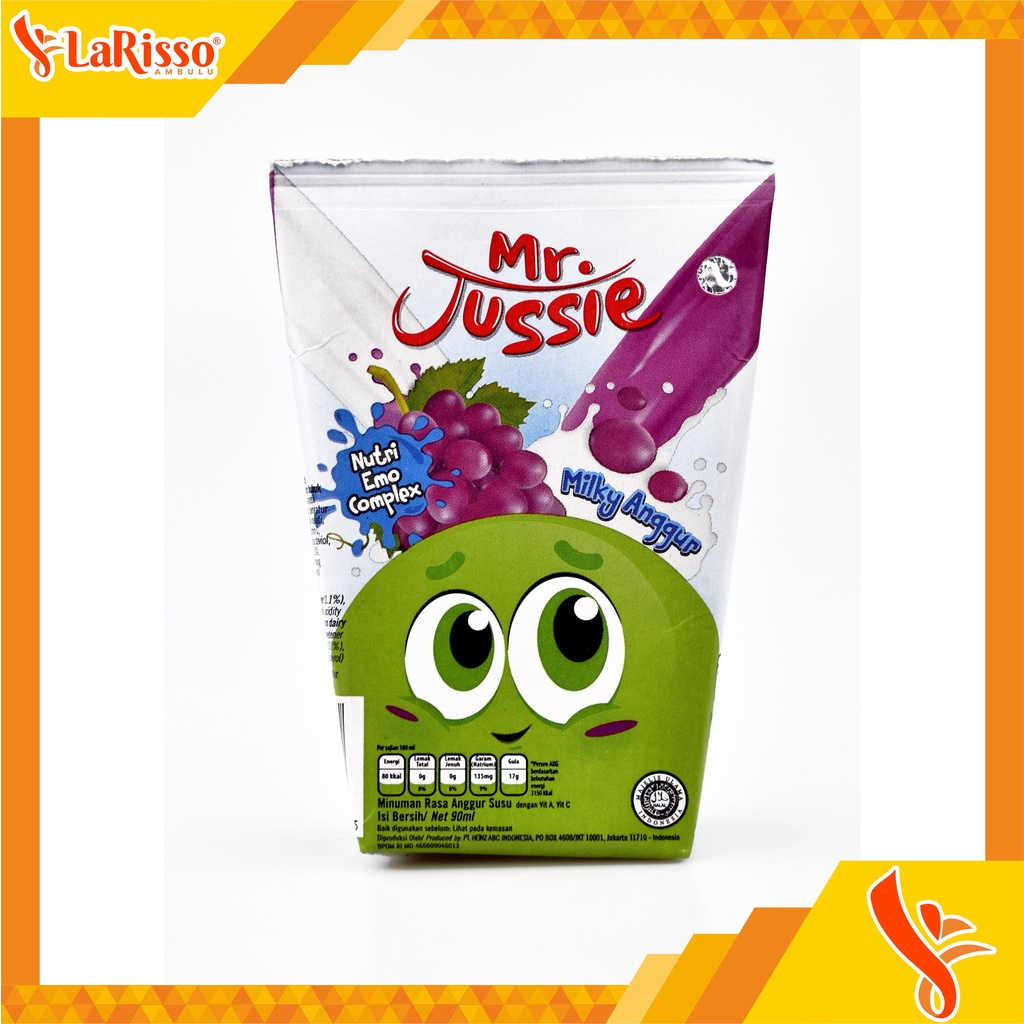 

ABC T/P MR.JUSSIE MILKY 90ML (5'S) ANGGUR