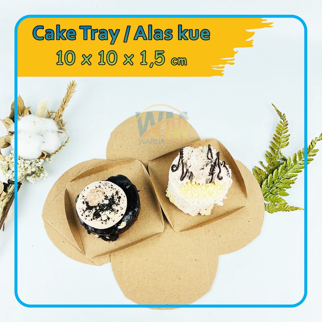 Alas Kue Cake / Tatakan kue / Tatakan Tray Mini Cake / Alas Tray Cake