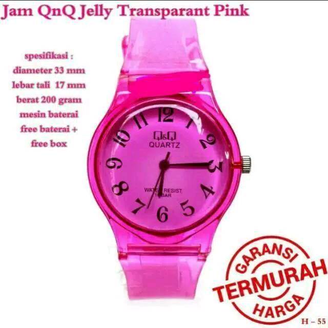 GP Jam Tangan Unisex QQ Transparan Jelly GI-01
