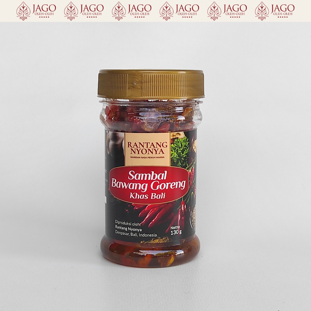 

Sambal Bawang Goreng Rantang Nyonya dari Bali 130ml - Enak, Pedas & Tanpa Pengawet