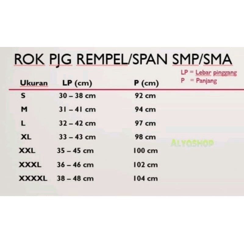 Seragam Sekolah Rok Rempel Abu SMA Panjang Merek KARINA