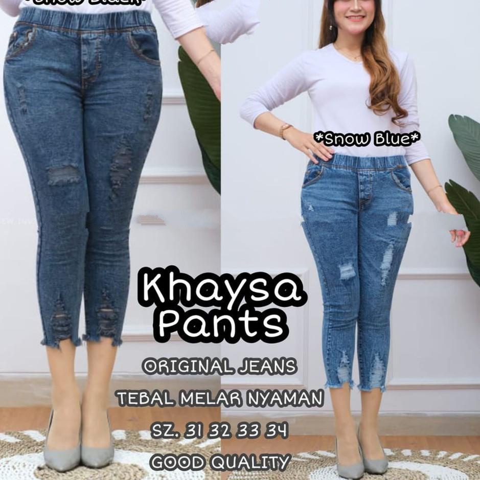 NEW JEGGING JEANS JUMBO SOBEK TIDAK // RUSH JEGGING // KHAYSA JEGGING // PUPPY JEGGING TIDAK TEMBUS APLIKASI LASER FURING K