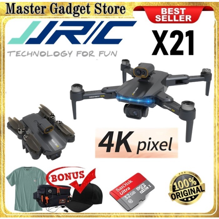 Drone JJRC X21 4K DUAL CAMERA DRONE GPS WIFI 5G VS SJRC F11 F7 POLLTAR