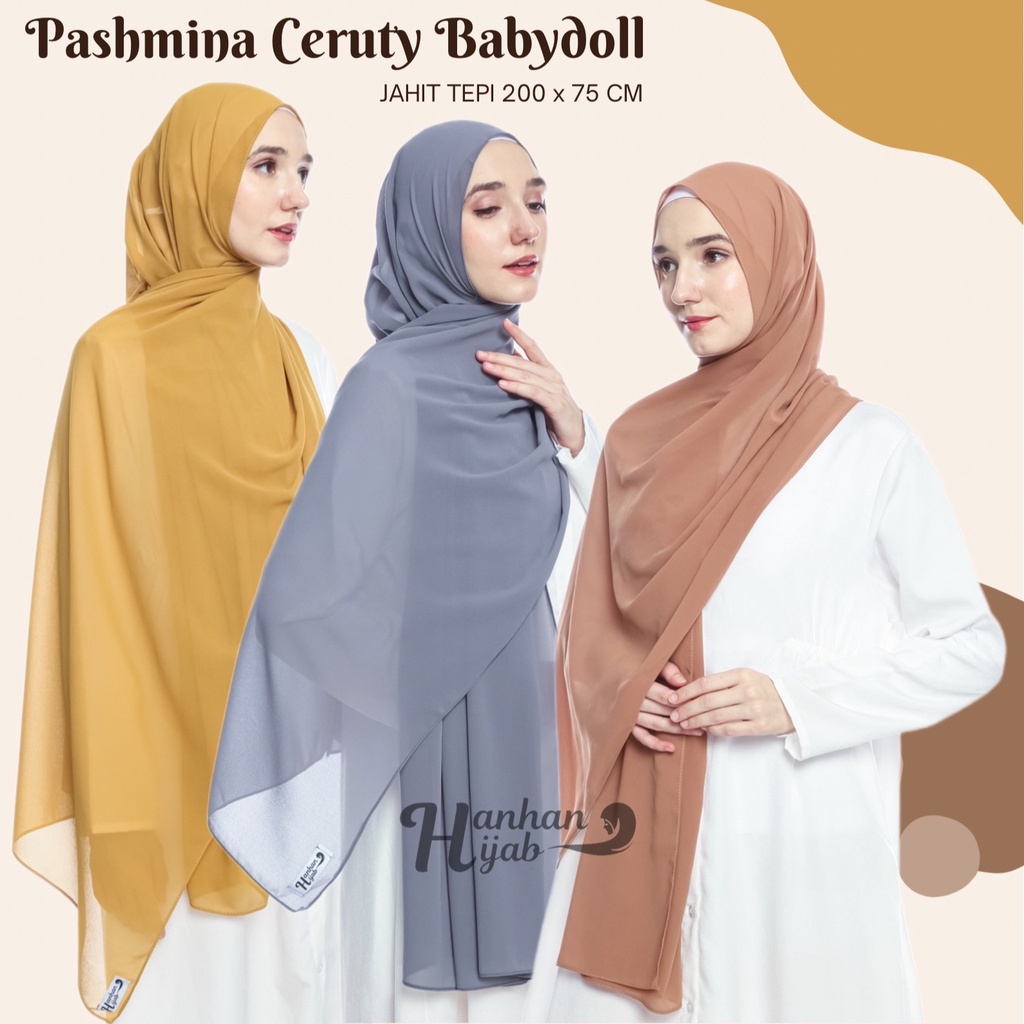 PASHMINA CERUTY BABYDOLL PREMIUM POLOS 200 X 75