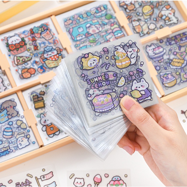 

GIRL HEART 1 lembar Sticker PVC PET Aesthetic DEKORASI ECER GROSIR