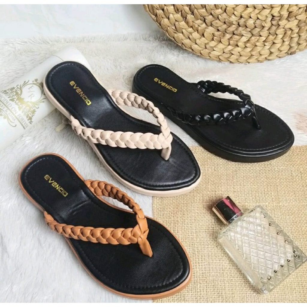 Sandal Wanita Jepit Kepang New Trendy RD 08