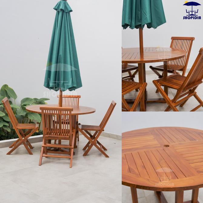 Meja & Kursi Jati Payung Taman