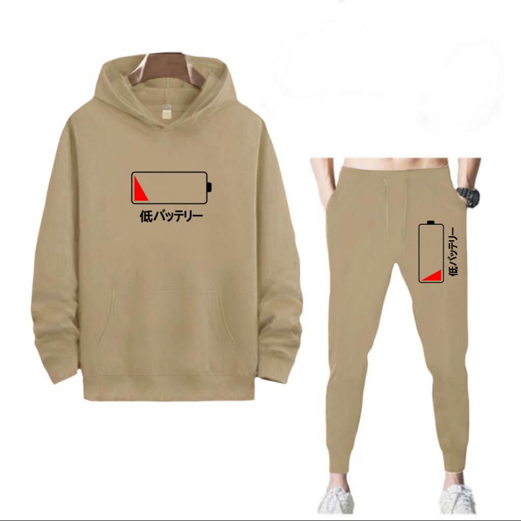 SETELAN MODEL LOW BATTERY JOGGER DAN HOODIE BAHAN TEBAL NYAMAN DIPAKAI TERLARIS