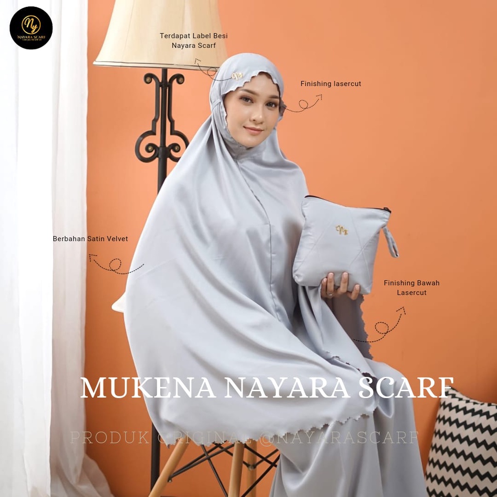 MUKENA DEWASA DAILY NAYARA SUTRA VELVET PREMIUM LASERCUT | MUKENA LASERCUT