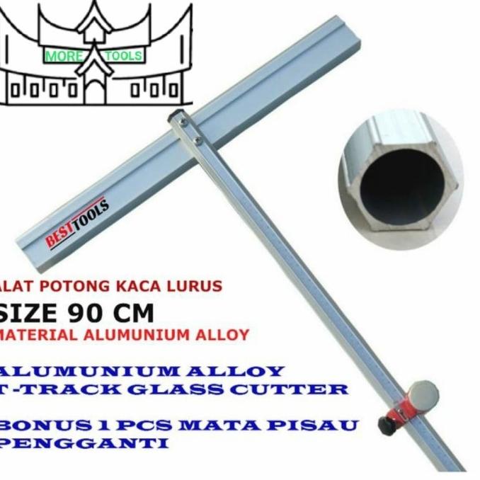 Straight Glass Cutter T / Pemotong Kaca Lurus / T Glass Cutter 90 Cm