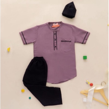 Baju Koko Anak Setelan Baju Koko Muslim Anak Laki-laki Terbaru 2023 Varian Pilih Warna