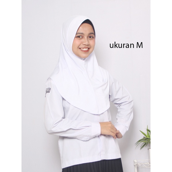 JILBAB ANAK SEKOLAH AZURA / HIJAB SPORT UKURAN M dan L/ KERUDUNG SPORT BAHAN JERSEY / HIJAB UNTUK SEKOLAH / JILBAB BERGO JERSEY LANGSUNG PAKAI