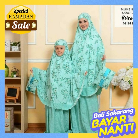 Sanaya Kids Mukena Couple Seri Haruka Bahan Katun Premium Mukena Couple Ibu Anak Terbaru 2023 Mukena