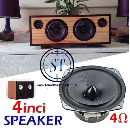 Speaker HI-FI 4Inch 25W Low Full Range Audio Speaker 4 Ohm 4&quot; 25Watt Spiker Box Kuping 4 Inch Suara Bagus Diy